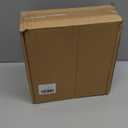 FJS Ceramic Donut Vase, 8" L x 8" H White and Gold Round Vase for Pampas Grass, Nordic Modern Vases for Decor, Ceramic Vase Centerpieces for Wedding, Bedroom, Living Room, Coffee Table, Office