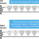 Simba Lighting LED MR16 5W 12V Light Bulb (10 Pack) 35W to 50W Halogen Spotlight Replacement for Landscape, Accent, Track Lights, Desk Lamps, FWM EXN, GU5.3 Bipin Base, 2700K Warm White, Not Dimmable