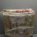 10x14 Area Rugs Living Room: Washable Large Abstract Modern Soft Stain Resistant Indoor Floor Rugs Non-Slip Accent Carpet for Bedroom Nursery Playroom Office Dining Room Dorm Home House- Gold Colorful