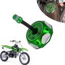 Dirt Bike Gas Cap,Motorcycle 19Gas Fuel Tank Cap with Breather Valve Universal CNC for SSR Taotao Apollo 125 110 Coolster Raptor Peace 50 70 80 90 110 150 DB10 DB14 SDG107 Pit Dirt Bike ATV Green