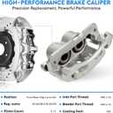Front or Rear Brake Caliper Kit Right + Left Assembly for Chevy Silverado 1500/2500 HD, Tahoe, Suburban 1500/2500, for Cadillac Escalade, for GMC Sierra 1500/2500 HD, Yukon w/Bracket, 18-B4728