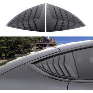 YHCDSEA for Model Y Side Window Louver Cover Sport Style for Tesla Model Y 2021 2022 2023 2024 2025 2026 Accessories (Matt Carbon Fiber Pattern)