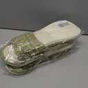 2 x Womens Slippers, Linen Flax House Slippers for Women Men Unisex, Cute Soft Open Toe Summer Bedroom Slides House Shoes Indoor Outdoor Shower Drys fast (Green)