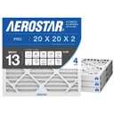  Aerostar 20x20x2 MERV 13 Air Filter, 4 Pack Set of HVAC Furnace Filters, Electrostatic MPR 1500-1900 & FPR 10 (Actual Size: 19 1/2 x 19 1/2 x 1 3/4 inches)