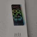 16.5" Large Digital Wall Clock: 11 RGB Colors Wall Mount Decor Clock for Living Room Bedroom Office Classroom, House Warming Gifts New Home Decor, Christmas Birthday Gifts for Men Women Black