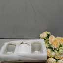 Mkono Mason Jar Lights Centerpiece Table Decor for Dining Room Farmhouse Wood Tray with 3 Jars Flowers Valentines Day Decoration for Coffee Table Kitchen Living Room Wedding (White)