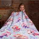 Cute Axolotls Blanket Gifts for Girls Boys Kids Axolotl Lovers Swaddle Children - Super Soft Warm Fuzzy Cozy Lightweight Plush Throw Sheet for for Room Newborn Crib Nap Couh Sofa Home Car - 40" X 50"