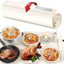 Food Warming Mat - Fast & Full Surface Heating, Silicone Heat Pad with 3 Adjustable Temperature Settings for Buffets Parties, Rollable Electric Warming Tray, Kitchen Heated Plate, Countertop Food Warmer
(Beige)
