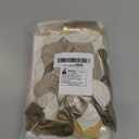 White and Gold Birthday Decorations for Women Girls, Gold White Sand Confetti Metallic Printed Balloon Butterfly Sticker Fringe Curtain Happy Birthday Banner Heart Garland Paper Pompom Party Supplies