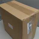 mDesign Small Metal 2.4 Gallon/9 Liter Can Wastebasket Garbage Bin for Bathroom, Slim Rubbish Waste Bin Trashcans - Mirri Collection - Black (Pack of 1)