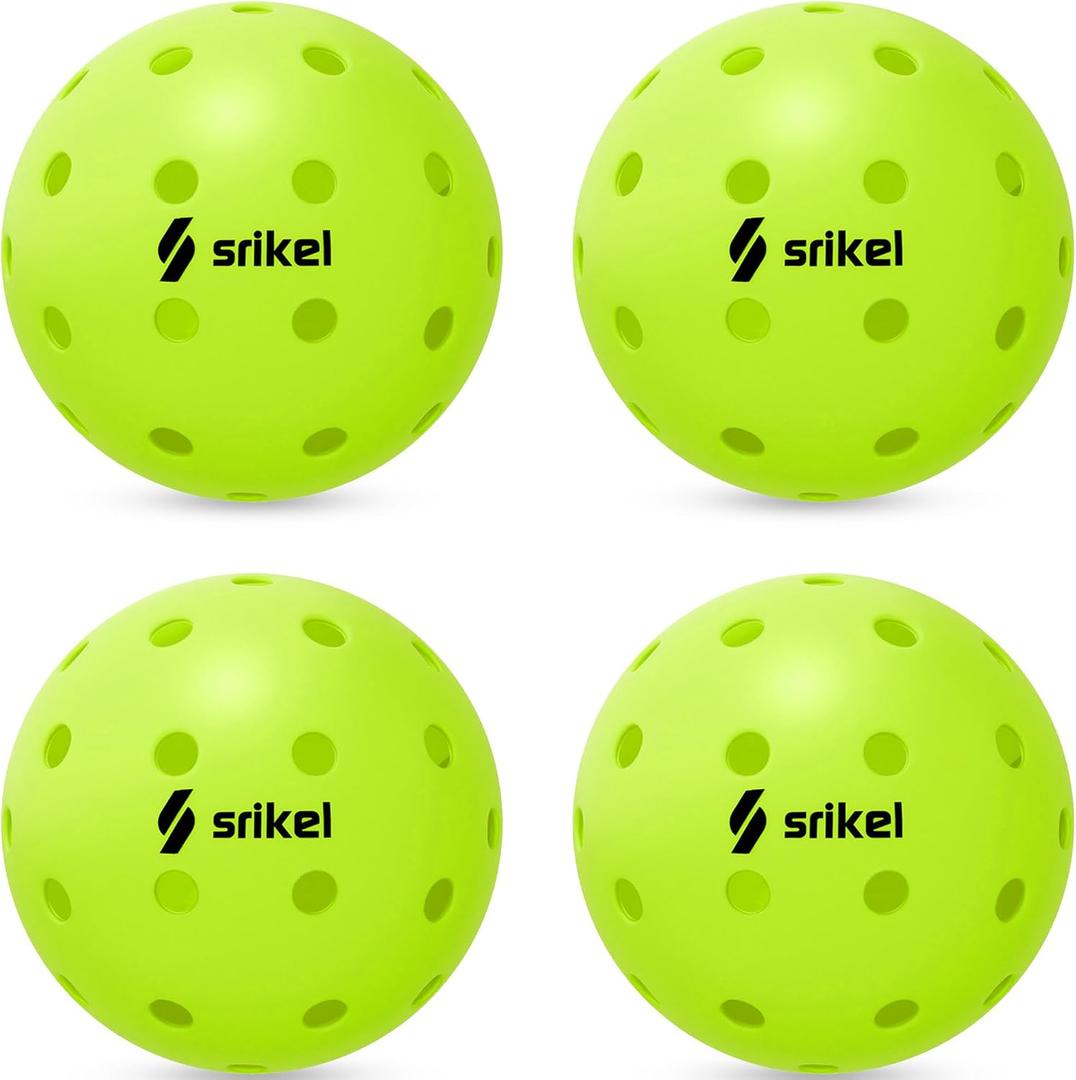 Pickleball Balls-USAPA Approved Outdoor/Indoor Pickleballs,Seamless Roto-Molded Design for Durability,Crack-Resistant 40-Hole Pickle Ball for Beginner Intermediate Pro Player,6/12/36/50/100Pack