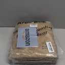 LIVEBOX Scalloped Easy Jute 3x5 Outdoor Rug, Washable Non-Slip Geometri Tan Rugs for Entryway, Indoor Outdoor Farmhouse Rug Morden Carpet Door Mat Area Rug for Bedroom Living Room Kitchen (Tan/Border 2)