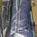 XVISHX 42x42 Inch Puppy Playpen with Cover, Dog Playpen for Puppies or Small Dogs, Pet Fence for Indoor & Outdoor, Sturdy Safety DogPen with Thickened Fabric, High-Strength Nylon Wire Mesh, Blue