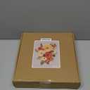 Large Paper Flowers Decorations for Wall, Artificial 3D Flower Wall Decor with Butterfly Sticker Orange Champagne Floral Wall Decal for Classroom Spring Garden Tea Bulletin Board Decorations