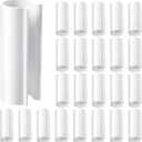 Jetec 32 Pcs PVC Pipe Clips Pool Cover Clamps for Above Ground Pool Greenhouses, Row Covers, Garden, Shelters, Bird Protection, 2.4 Inch Long(for 1/2 Inch PVC Pipe,White)