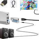 PORTHOLIC Wii to HDMI Converter 1080P for Full HD Device, Wii HDMI Adapter with 3,5mm Audio Jack&HDMI Output Compatible with Wii, Wii U, HDTV, Monitor-Supports All Wii Display Modes 720P, NTS