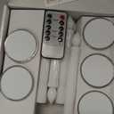 LED Flameless Window Candles With Remote Timer Sliver Base 10 PCS Battery Operated Flickering Taper Candle Lights With Removable Sliver Candle Holders Best Gift For Xmas Wedding Home Dinner Dcor (Silver)