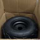 16x8-7 ATV Wheels, 3 lug 16x8-7 Tubeless Tires for Kazuma Quad ATV Go Kart UTV 125cc 150cc Off Road Tyres 3 Holes Rim, Set of 2