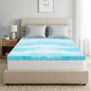 IULULU Full Size Mattress Topper, 3 Inch Gel Memory Foam Topper, Pressure Relief & Cooling, CertiPUR-US Certified