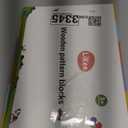 LiKee Open Ended Wooden Shape Puzzles (36 Blocks&60 Cards) for Toddlers 3+ Years Old, Montessori Development Toys Preschool Education Activity Travel Toy Board Games for Kids 4-8 Yrs