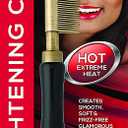 Annie Straightening Comb, Fine Teeth (Medium, Black)