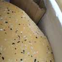 Creative Co-Op Round Terrazzo Table Stool, Mustard Color, 13 inches x 13 inches x 17.75 inches