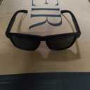ShadyVEU Super Dark Black Lens Round Sunglasses UV Protection Spring Hinge Soft Matte Frame Fashion Shades