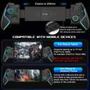 Mobile Gaming Controller for iPad & Tablet (Within 13in) Wireless Gamepad for iPhone/Android Phone with Hall Joystick & Trigger/RGB Light/Turbo/Back Key, Remote Play for PS5/PS4/Xbox/PC, Cloud Game