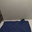 PHF 100% Cotton Waffle Weave Euro Sham Covers, 2 Pack 20" x 25" Bed Pillow Covers for Elegant Home Decor, No Filling, Luxury Aesthetic Soft Euro Pillow Cases for Bed, Bright Navy Blue