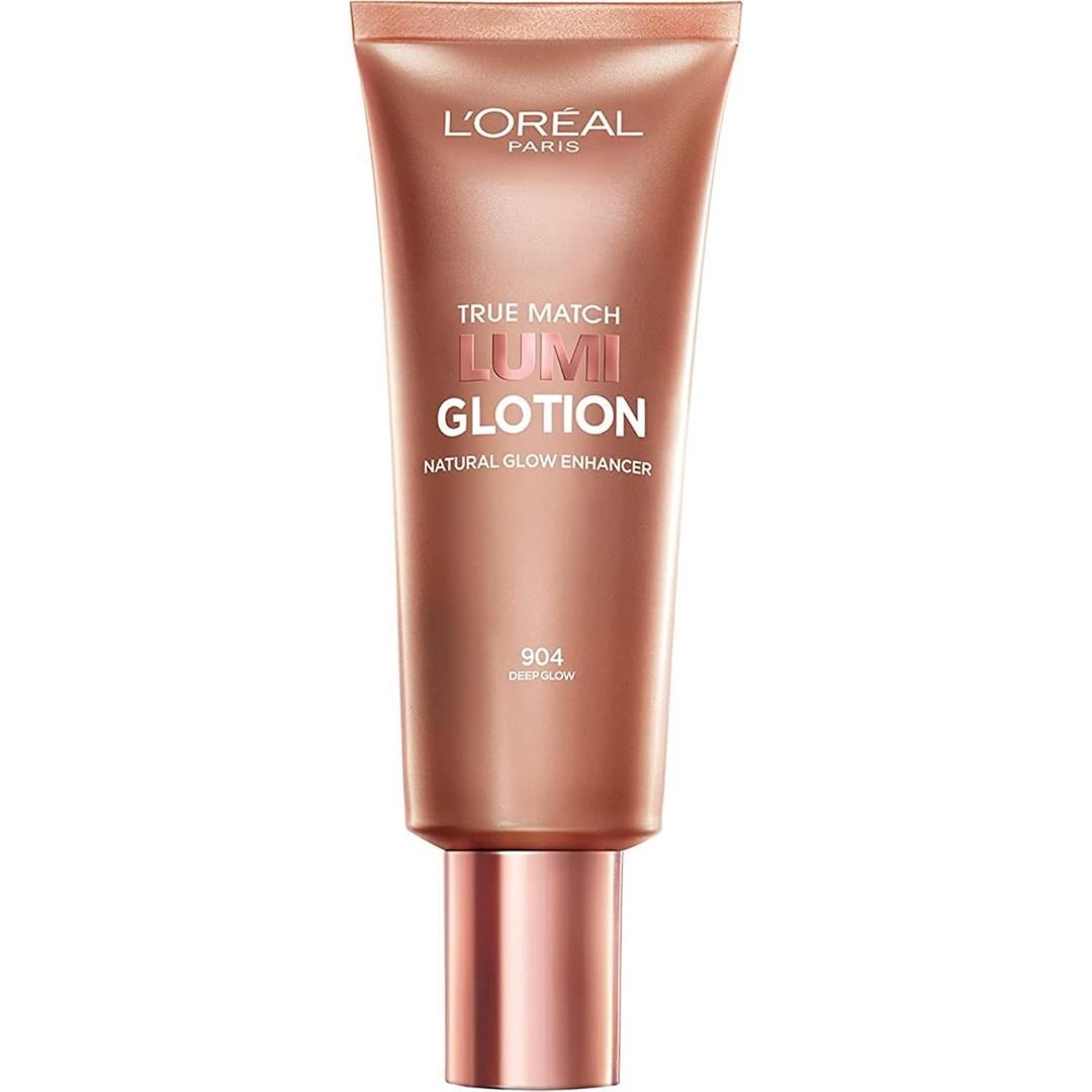 L'Oreal Paris Makeup True Match Lumi Glotion, Natural Glow Enhancer, Illuminator Highlighter, Bronzing Drops For a Sun-Kissed Glow, 904 Deep (1.35 Fl Oz (Pack of 1))