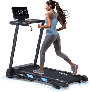 Treadmills for Home, 350 lbs Capacity, 10 MPH, 3.0HP Incline Treadmill with Bluetooth APP, 17 * 46" Belt, Running Threadmills Machine, LCD Display, 36 Programs