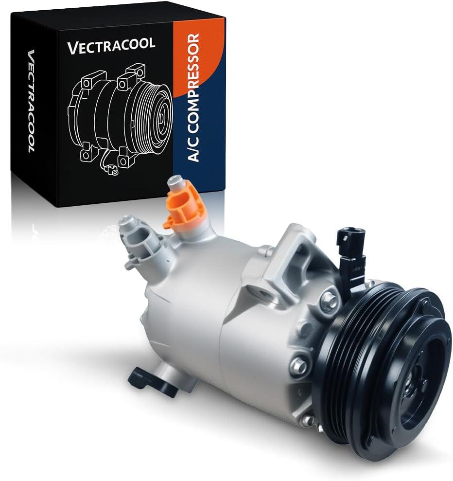 CV6Z19703E Air conditioner A/C Compressor for Ford Escape L4 2.0L Turbocharged 2013-2016, for Lincoln MKC L4 2.0L 2015-2016, MKC L4 2.3L 2015-2016 Replacement # 140936 198360 2020842 CO29123C