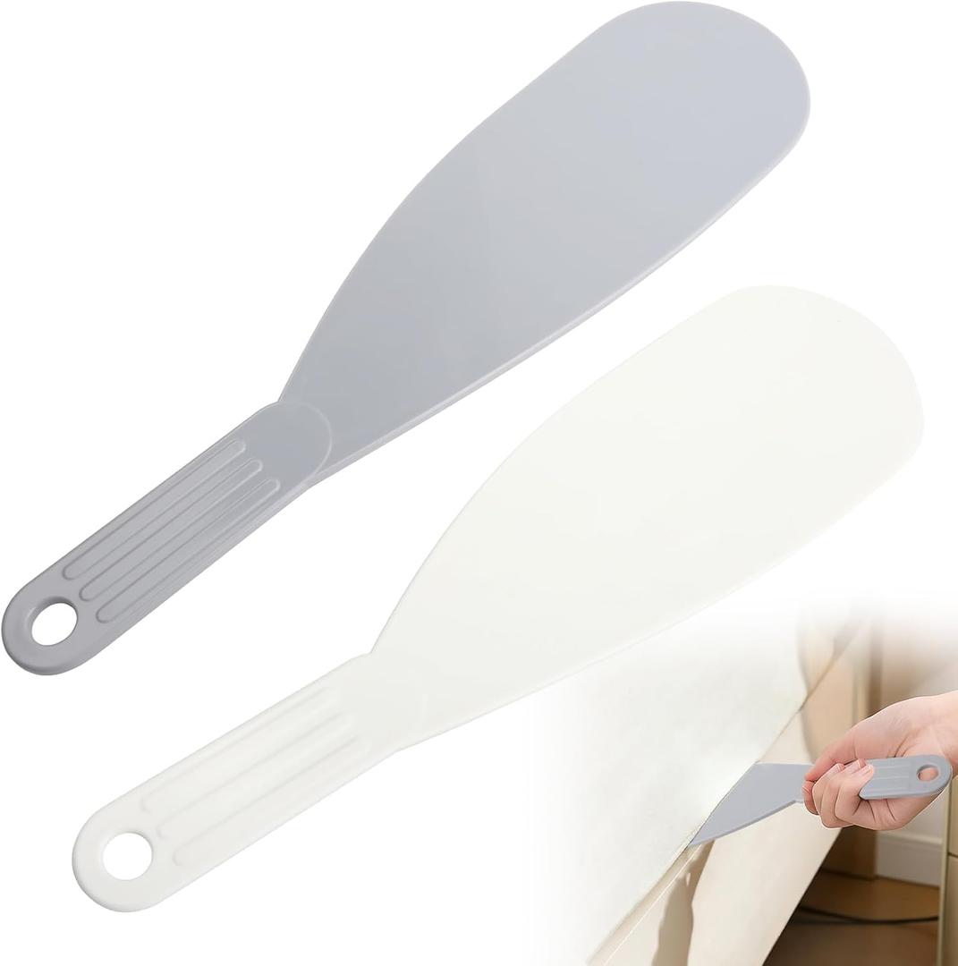 Extra Long Bed Sheet Tucker Tool 2 Pack, Ergonomic Bed Lifter for Changing Sheets, Bed Maker Helper for Heavy Mattress, Mattress Lifter Tool for Tucking Fitted Duvet Covers, Reduce Back Pain