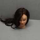 Mannequin Head with 80% Human Hair - Straight, 26"-28" Doll Head for Cosmetology & Hairdresser (#27 Light Brown)