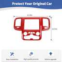 RT-TCZ for RAM Red Dashboard Display Screen Panel Trim Cover for Dodge RAM 2011-2017 Red Interior Accessories
