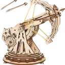 Rowood 3D Wooden Puzzles Catapult Kit for Adults, DIY Catapult Mechanical Wooden Model Kits Toys to Build for Adult, Cool Birthday Gift Choice