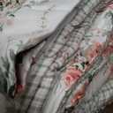 Laura Ashley - Queen Comforter Set, Reversible Brushed Cotton Flannel Bedding with Matching Shams, Luxuriously Soft & Warm Home Decor (Ashfield Red, Queen)