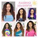 Fulcrum Goddess Locs Crochet Hair 18 Inch, 8 Packs New Faux Locs Crochet Hair for Black Women, Crochet locs with Curly Ends (18Inch (Pack of 8), 1B/30/613#)