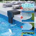 POOLHOUR Solar Pool Lights for Inground Pools Only, Waterproof LED Underwater Submersible Light with Remote & Timer, 10-Color RGB 4-Mode Poolside Solar Lights, 1 Pack