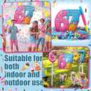 67 Themed Ice Cream Drip Piata Six Seven Birthday Party Supplies Ice Cream Drip Pinata Bundle with Blindfold Stick and Confetti for Birthday Summer Party