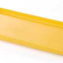 Ceramic Bathroom Tray,Kitchen Sink Organizer Tray,Cosmetics Holder,Vanity Trays,Candle Tray,Dessert Plate,Simple Style Rectangle Tray for Dessert Fruit Jewelry Perfume Soap Succulents Plant (Yellow)