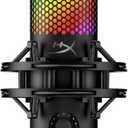 HyperX QuadCast 2 S USB Microphone, with RGB Lighting, Streaming and Podcasting, with On-Board Controls, LED Lighting, Removable Shock Mount, PC, Mac, USB-C - Black
