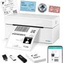 ORGBRO Bluetooth Thermal Shipping Label Printer, Z1Plus Wireless 4X6 Shipping Label Printer for Small Business Office or Home Support iPhone Android Windows macOS Chrome  Shopify USPS