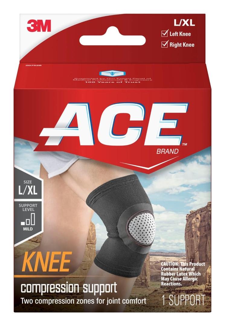 ACE Brand Compression Knee Support Neoprene, Large/X- Large