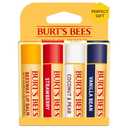 Burt's Bees Easter Basket Stuffers, Lip Balm, Beeswax, Strawberry, Coconut and Pear, and Vanilla Bean Pack, With Responsibly Sourced Beeswax, Tint-Free, Natural Lip Treatment, 4 Tubes, 0.15 oz.