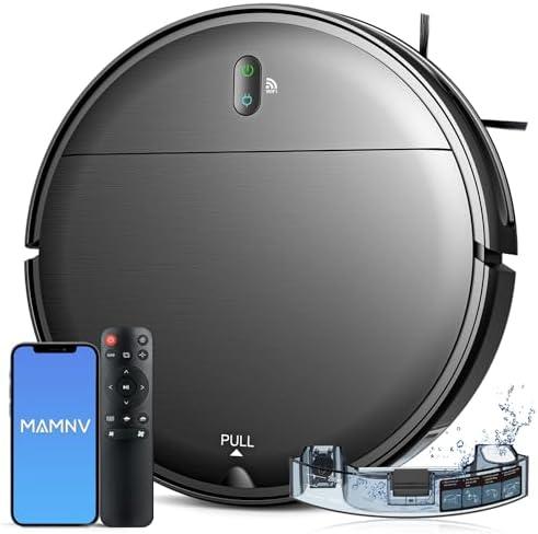 Amazon.com - MAMNV Robot Vacuum and Mop,2 in 1 for Carpet & Hard Floor,Robotic Vacuum Cleaner with Alexa/Voice/App,Powerful & Quiet for Pet Hair,Slim 2.87",Self-Charging & Zigzag Path Cleaning