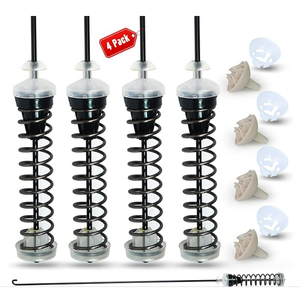 W11217817 Washer Suspension Rod Kit Replaces W11159470 W11226768 For Whirlpool, Maytag, Amana, Kenmore Washer WTW4855HW1 MVWC465HW2 WTW4955HW1 WTW4655JW0 WTW4655JW1 WTW4850HW0 WTW4850HW1 WTW4850HW2