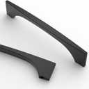 Asidrama 10 Pack 5 Inch(128mm) Matte Black Kitchen Cabinet Handles, Cabinet Pulls Kitchen Cabinet Hardware for Cupboard Drawer Pulls (5" Hole Center)