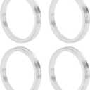 Car Wheel Hub Centric Rings OD 78.1mm to ID 67.1mm Wheels Center Shaft Shock Absorbing Hubrings Aluminium Alloy Silver Tone Durable