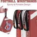 Mlikero 720 Pockets Football Card Binder, Sports Card Binder with Card Display Design, Premium Card Ablums with Sports Pattern Wristband Fit for Football Cards 2026
